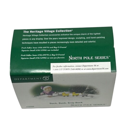 Department 56 North Pole Series "Duck Duck Gray Duck" - Retired in 2009 - Picture 8 of 9